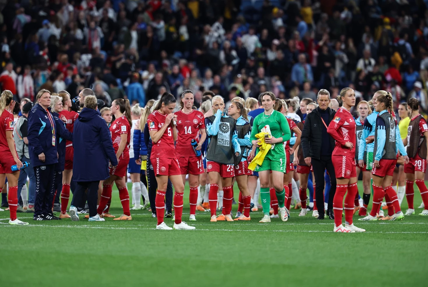 England beat Denmark to stand on verge of World Cup last 16