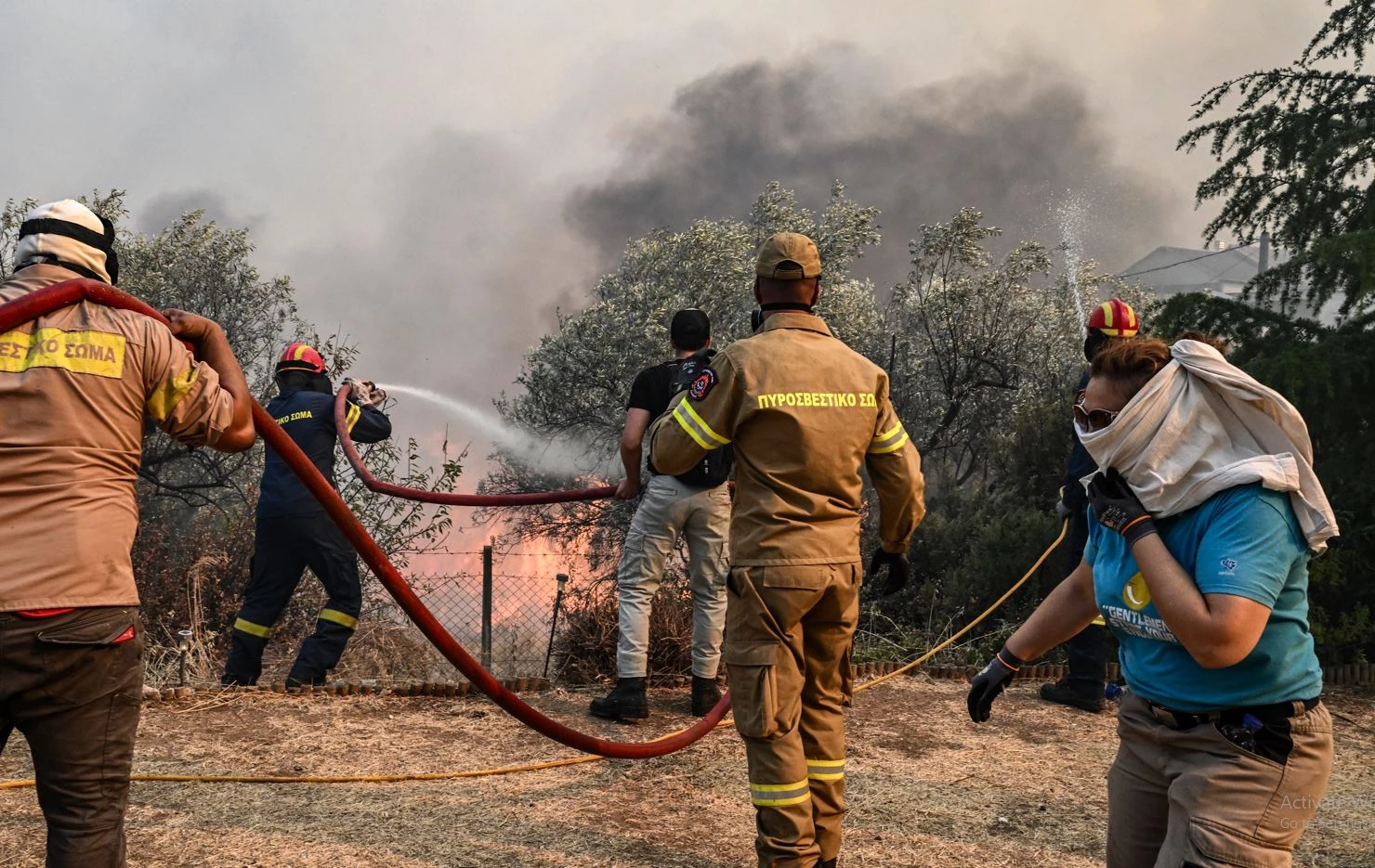 Greek blazes mostly under control: fire fighters