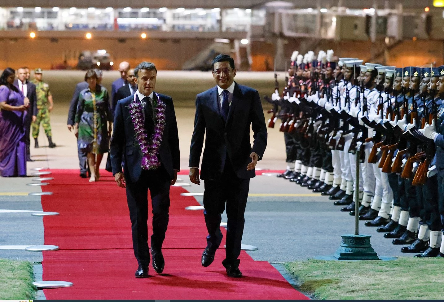 Macron makes 'historic' stop in Sri Lanka