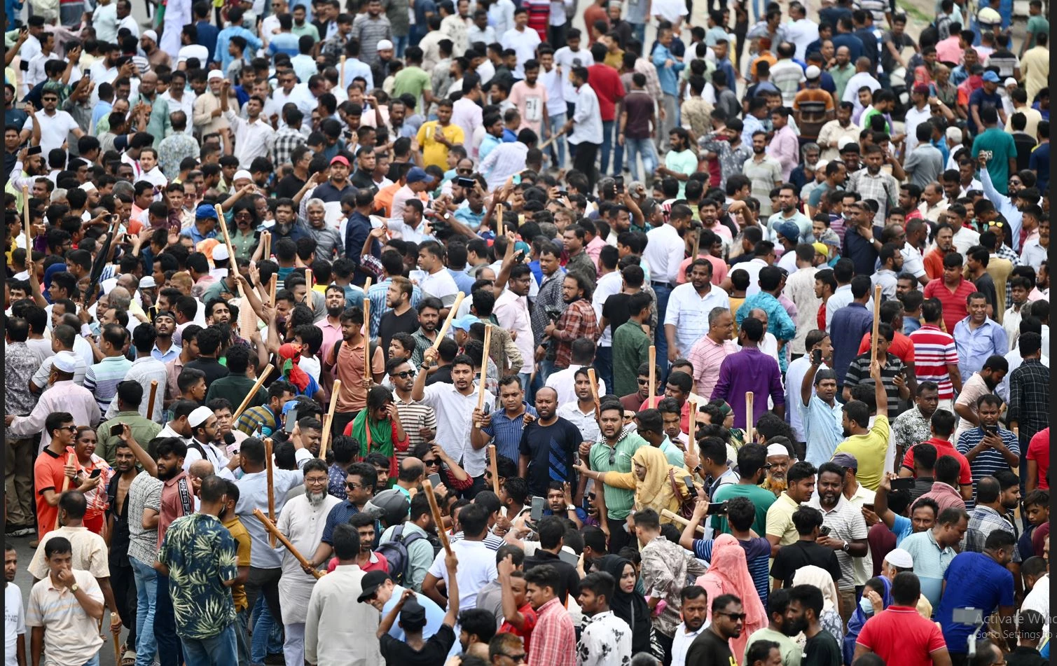 Bangladesh police clash with protesters blockading capital