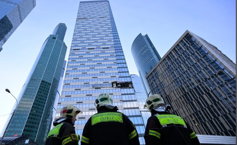 Drone attack targets Moscow, office tower struck