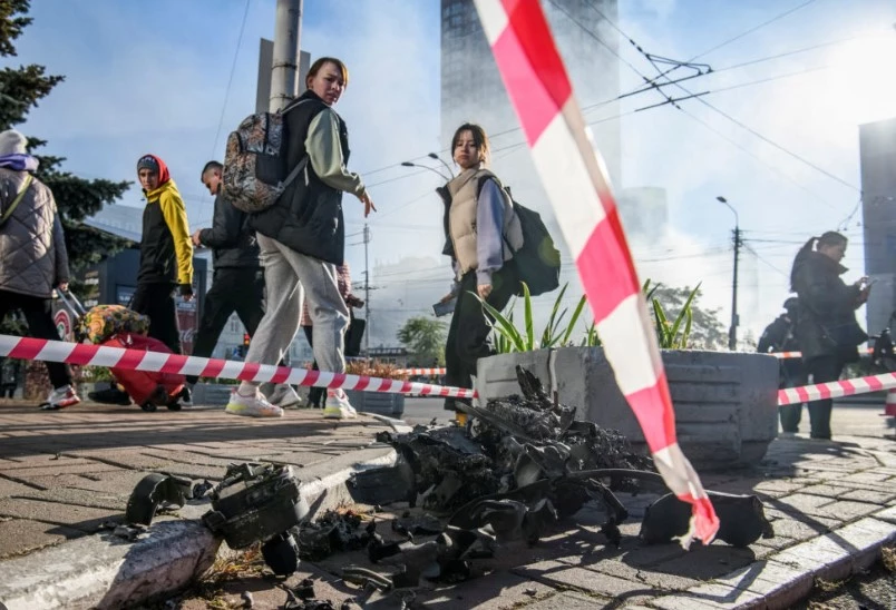Ukraine shoots down more than 10 Russian drones downed over Kyiv