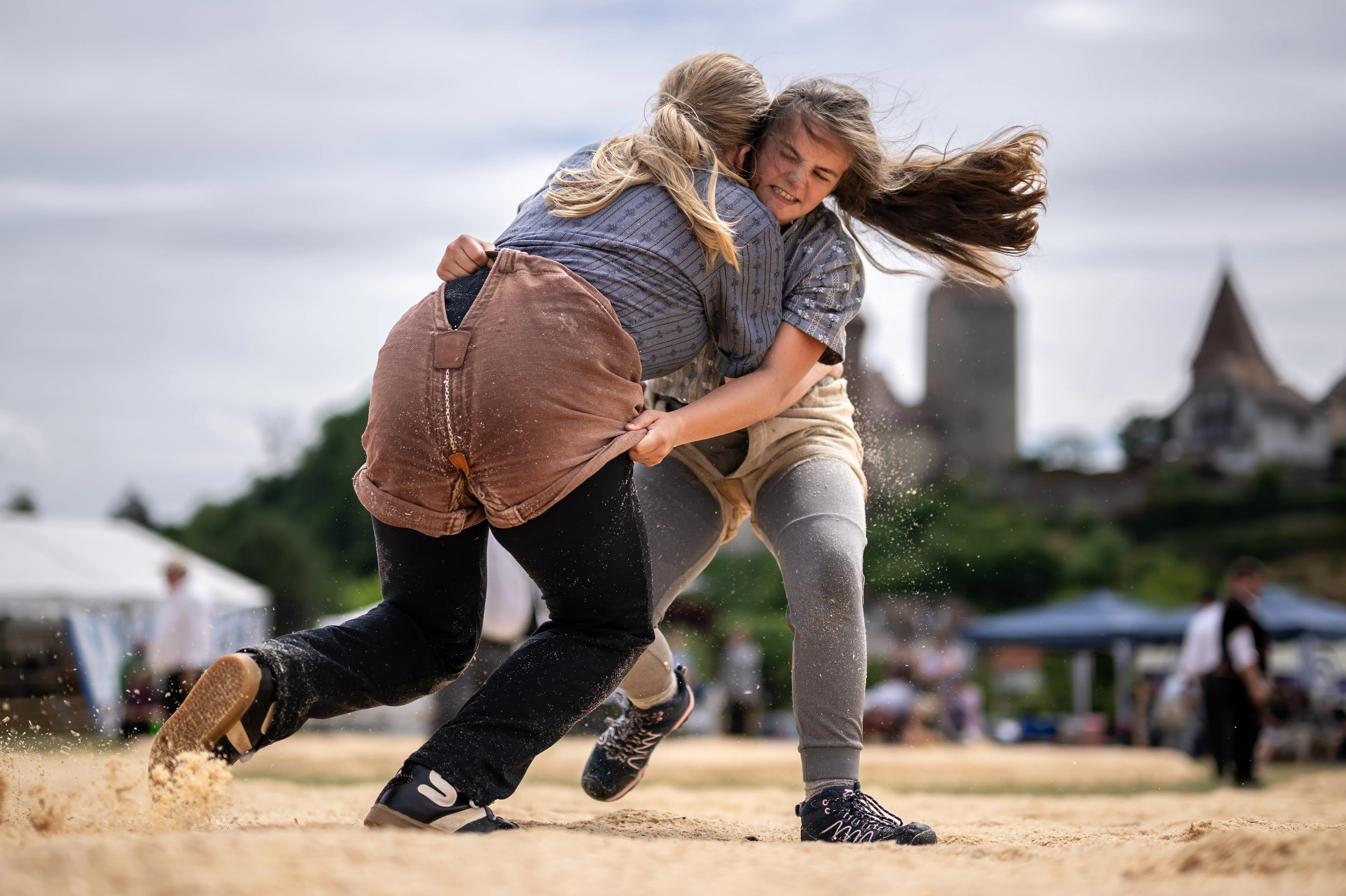 Women wrestlers battle for equality with Swiss 'schwinger kings'