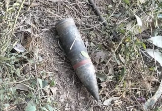 Mortar shell recovered from Buner college gate