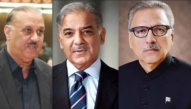 President Alvi asks PM Shehbaz, OL Raja Riaz to propose caretaker PM till tomorrow