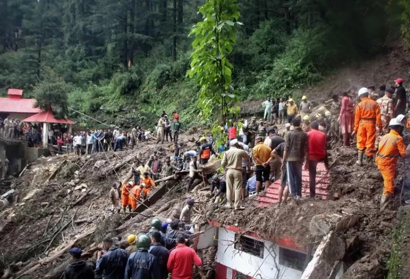 Search for survivors after Indian floods, landslides kill 58