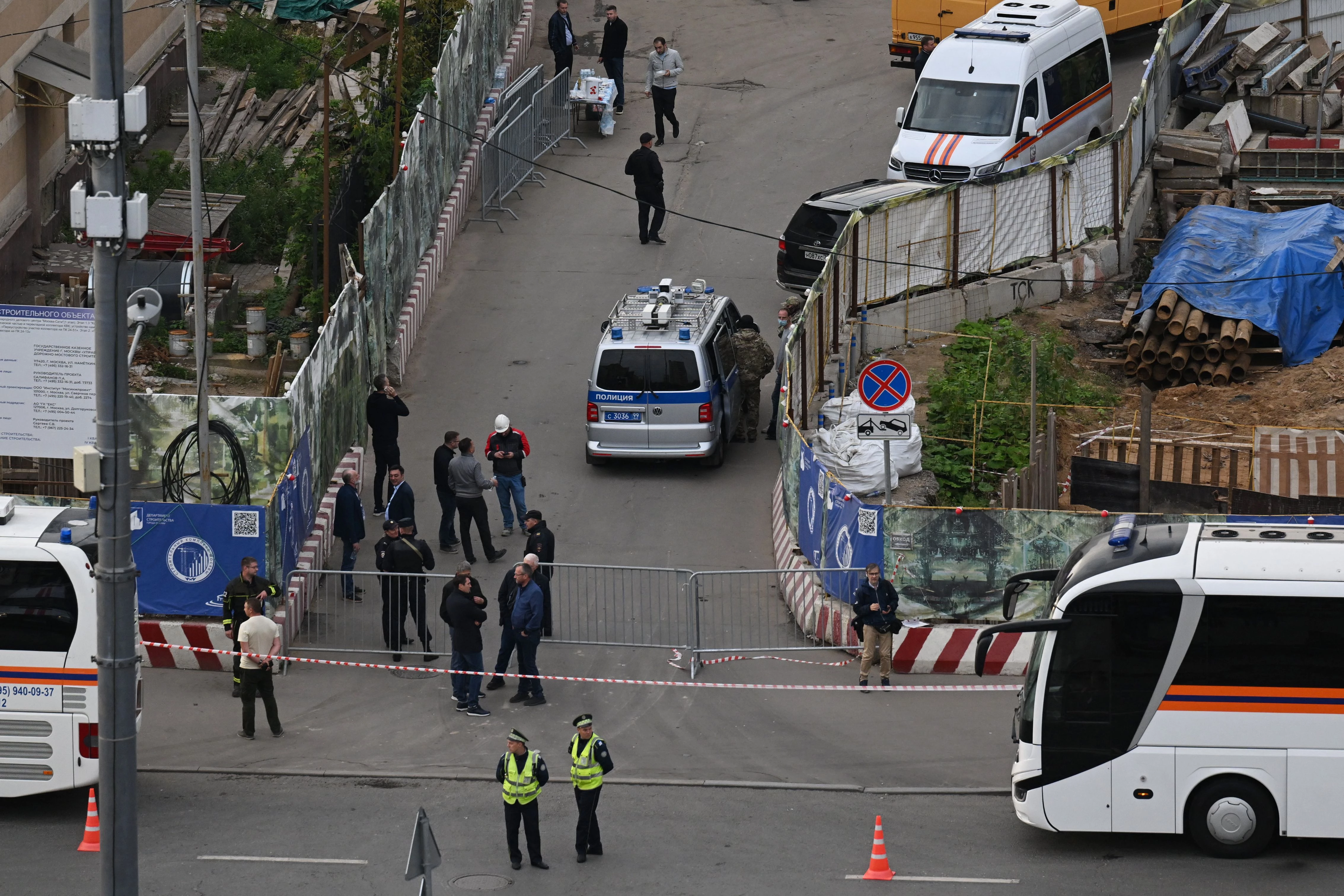 Russia says three drones downed as Ukrainian shelling wounds six
