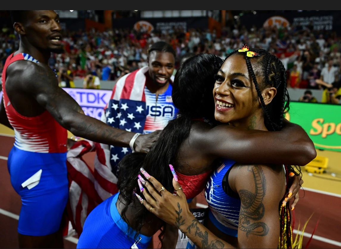 World champs gold rush for Lyles, Richardson and Kipyegon