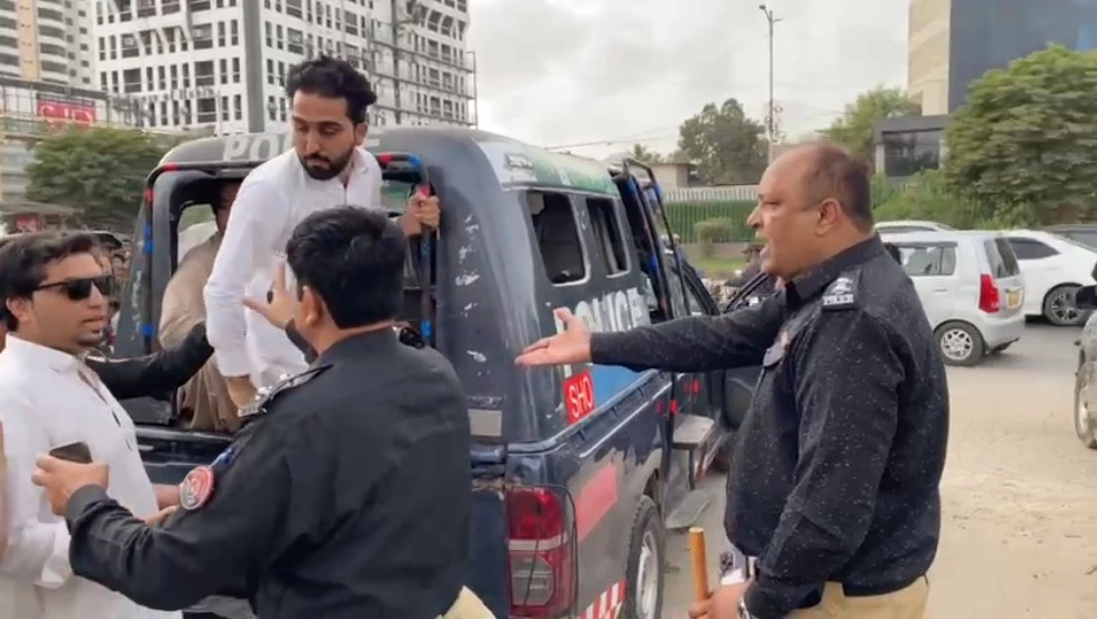 PTI Karachi holds rally for release of Imran Khan, 55 workers arrested