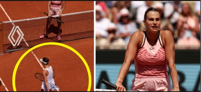 Retiring Zanevska snubs handshake after Sabalenka loss