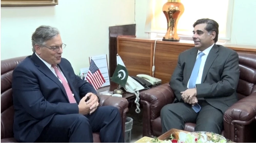 Donald Bloom calls on Dr Gohar Ejaz to discuss Pak-US trade ties
