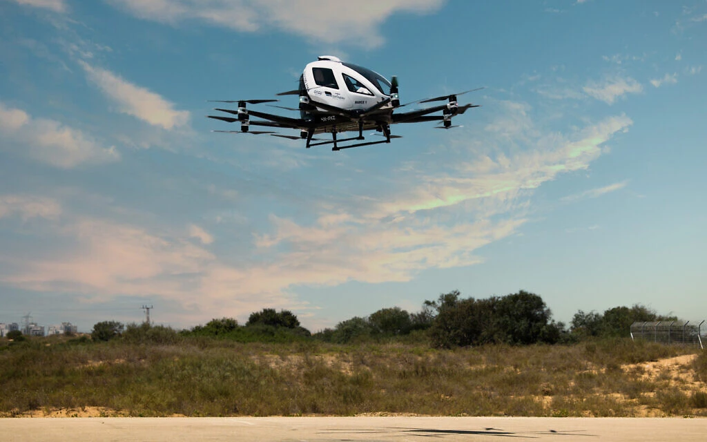 Beat traffic by air: Israel flies drone taxi over Jerusalem