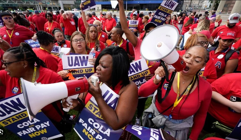 US auto workers, companies face off on day two of strike