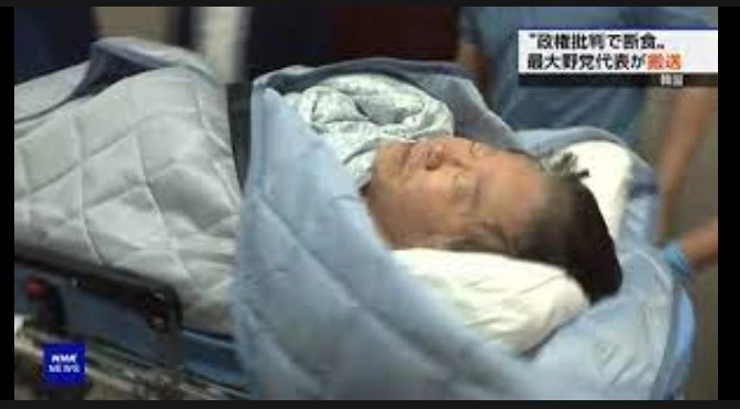 South Korea opposition leader hospitalised after hunger strike
