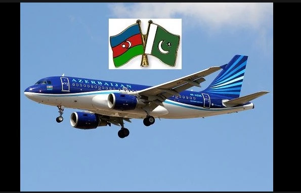 First flight of Azerbaijan Airline lands at Lahore Airport