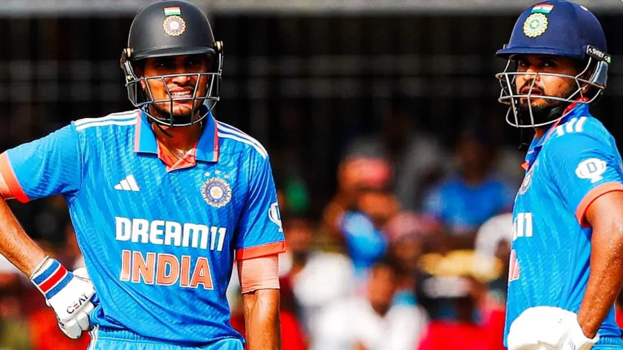 Gill, Iyer lead India's batting charge against Australia