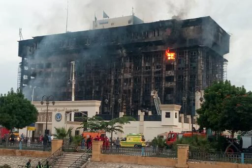 Blaze rips through regional police HQ in Egypt, 45 injured