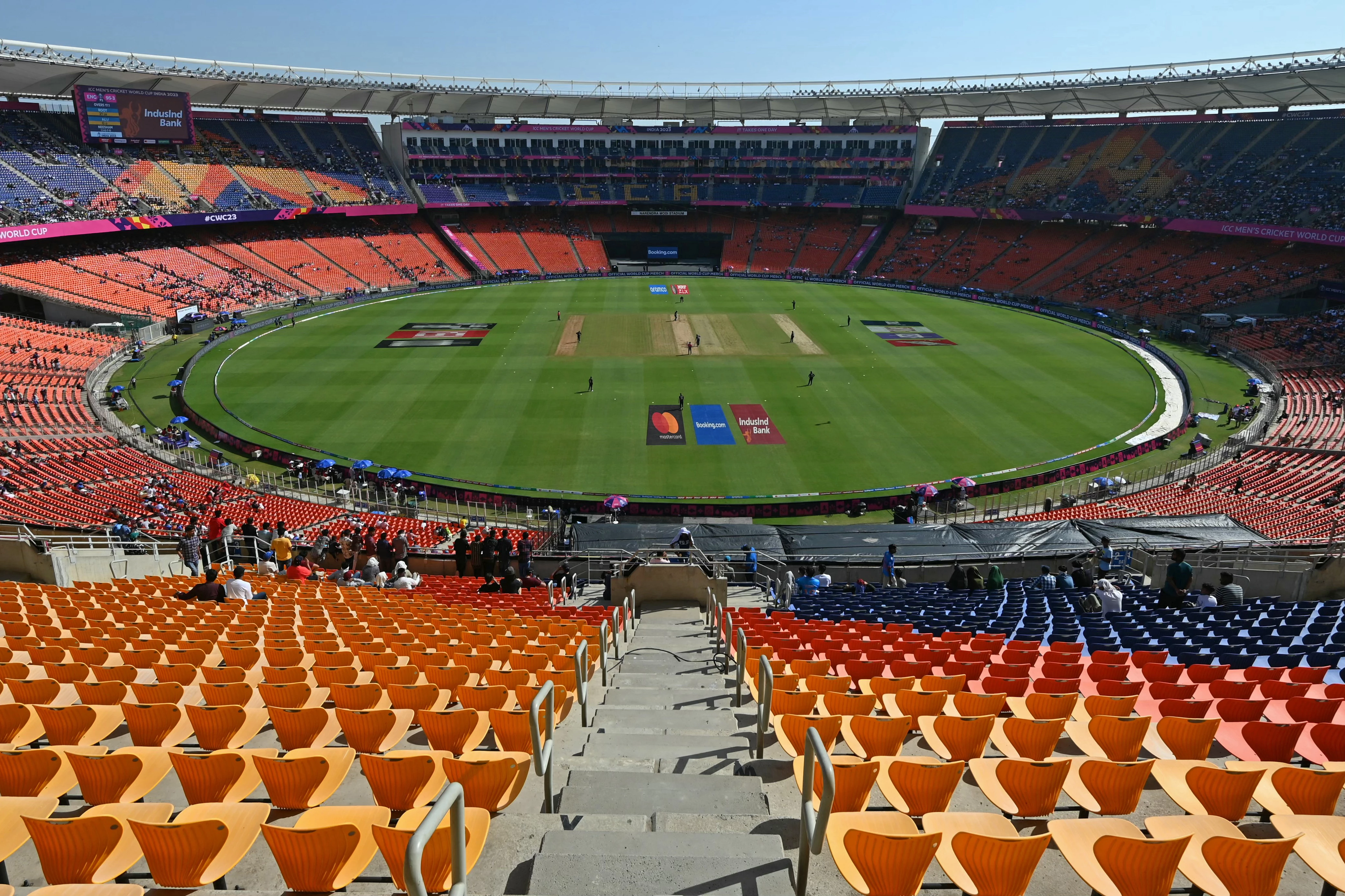 Empty feeling as fans trickle in for opener