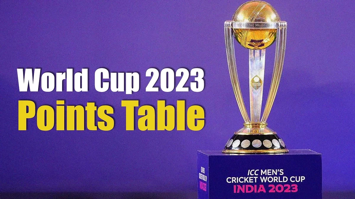 Cricket World Cup standings on Monday