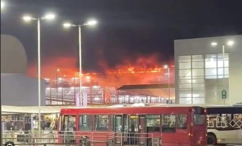 All flights suspended due to 'significant fire' at London’s Luton Airport