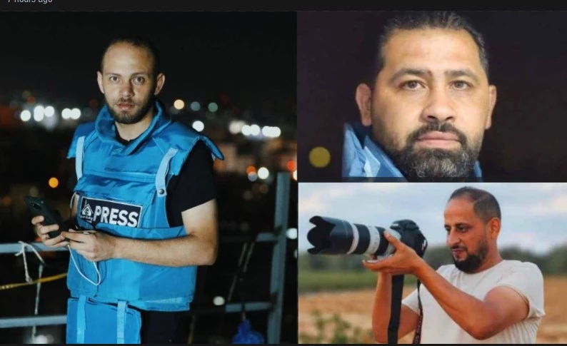 Three Palestinian journalists killed in Israel Gaza strike