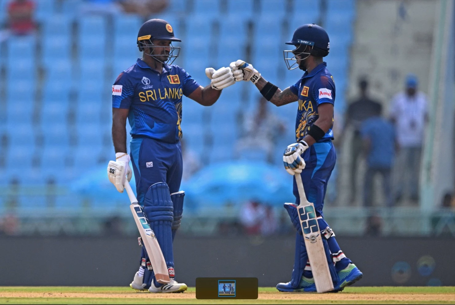 Injury-hit Sri Lanka off to solid start against Australia in World Cup clash
