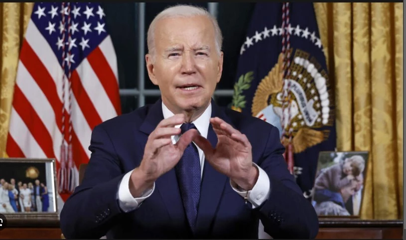 Biden urges US to lead world against Hamas, Putin threats