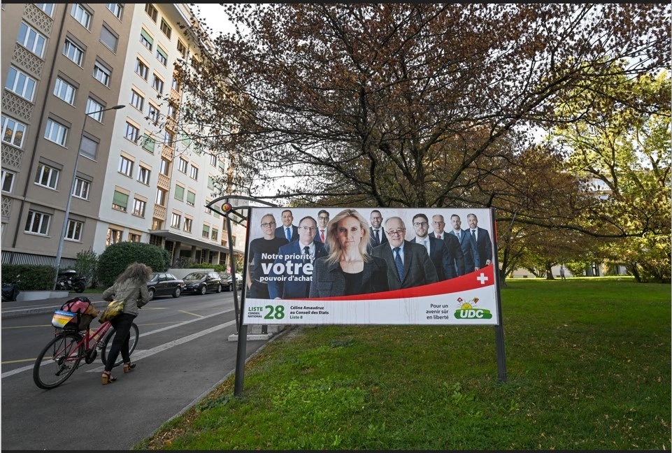 Populist right on course to sweep Swiss polls