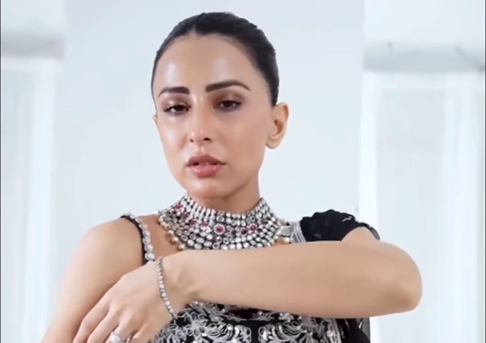 Ushna Shah's backless Indian attire ignites criticism on social media