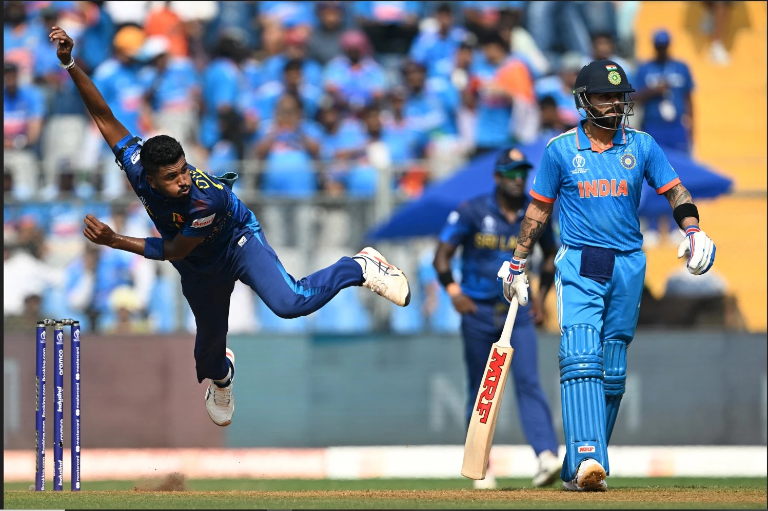 Sri Lanka bowl against India as hosts eye World Cup semi-finals