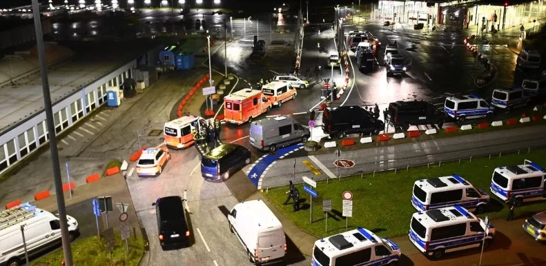 Hamburg airport traffic halted over 'custody dispute hostage situation'