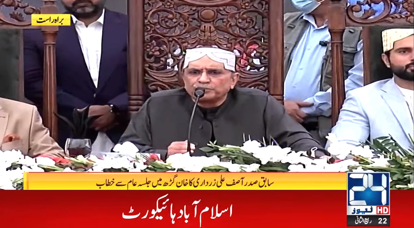 Come on, contest elections against us, Asif Zardari challenges rivals