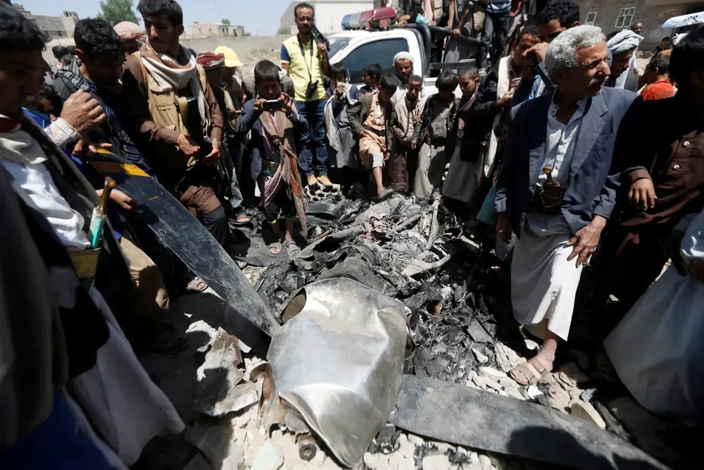 Huthis say they shot down US drone off Yemen