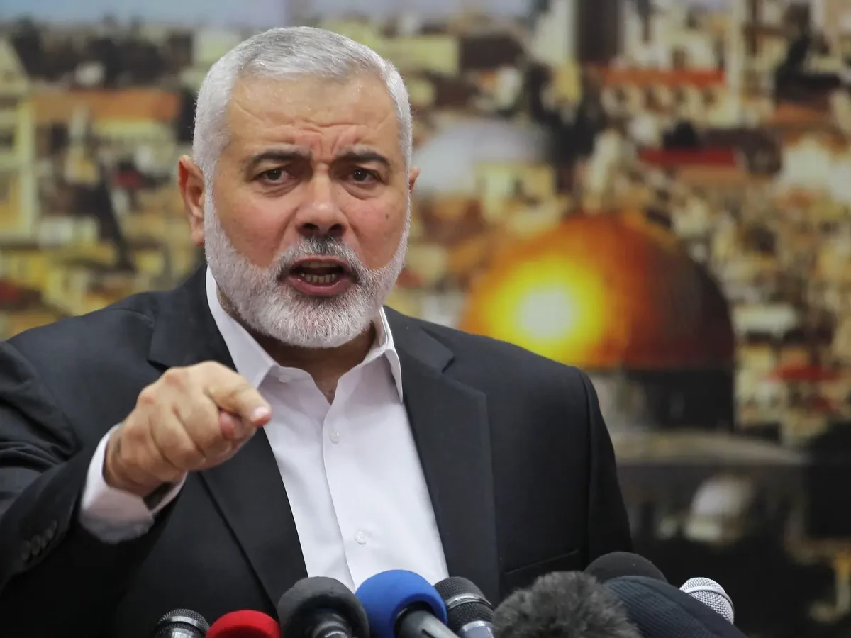 Hamas says group chief Haniyeh in Egypt for Gaza talks
