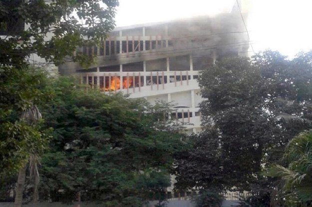 Fire breaks out at Sindh University