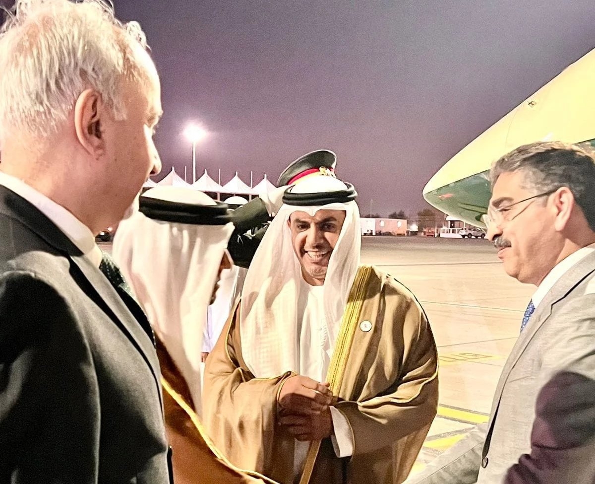 Caretaker PM reaches Dubai to attend COP-28