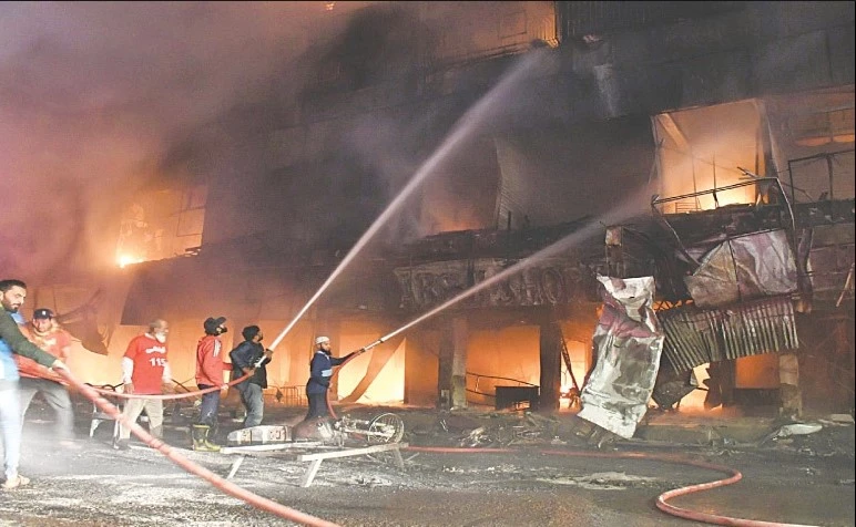 Death toll from Karachi’s shopping centre fire rises to five