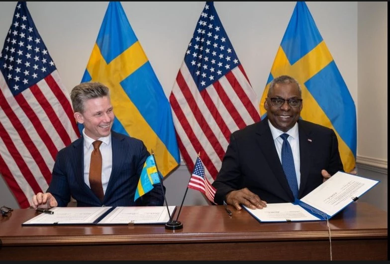 US signs defence cooperation agreement with Sweden