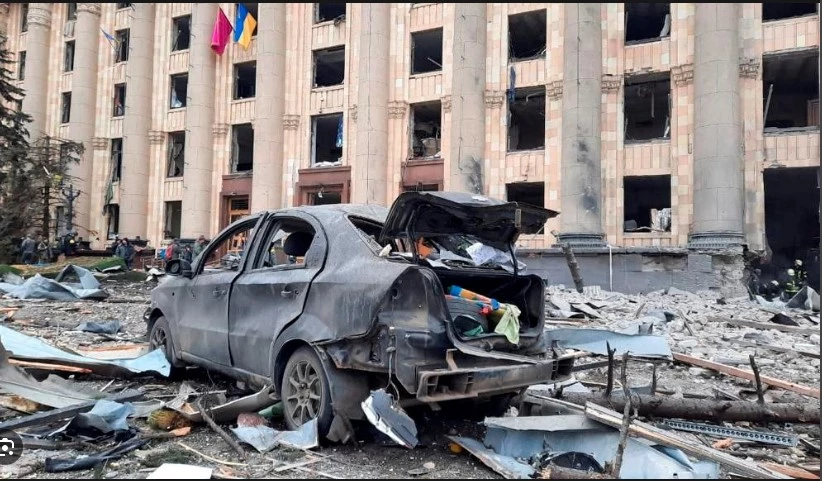Ukraine says Kharkiv hit by several Russian missiles