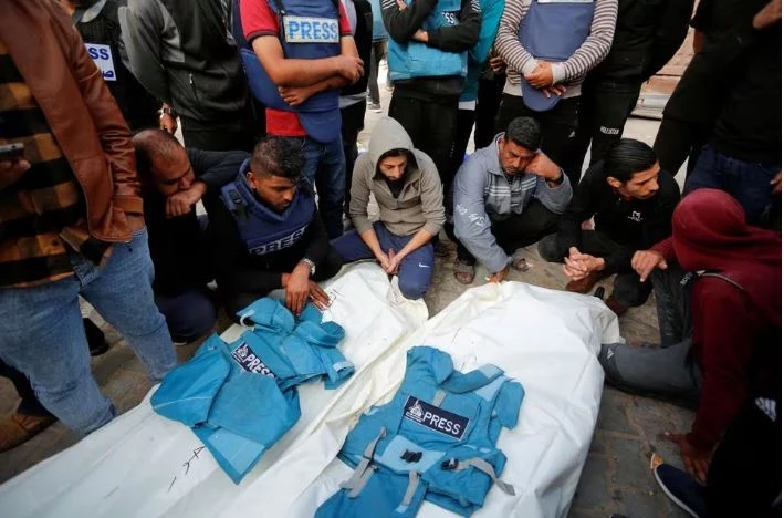 Gaza says 2 journalists killed in Israeli strike