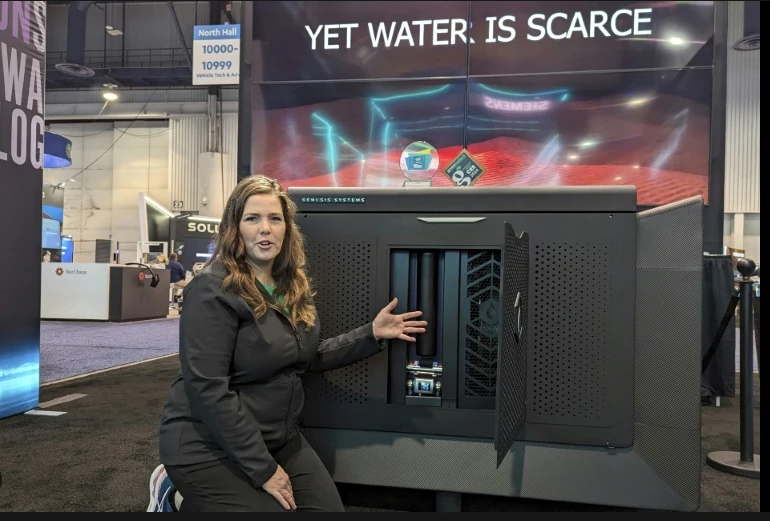 Green tech pumps water from air at CES