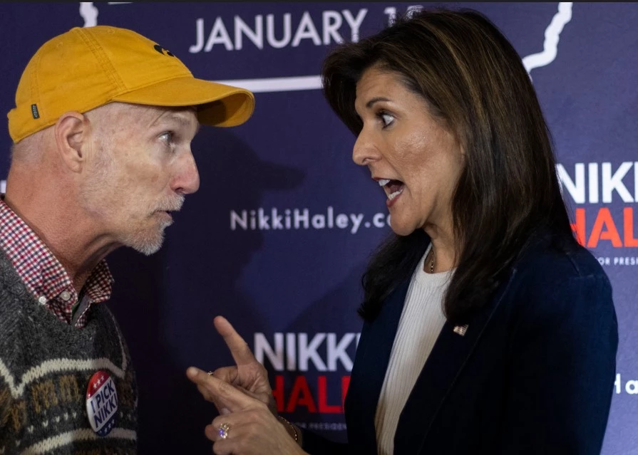 In final Iowa caucuses poll, Haley beats DeSantis but Trump triumphs