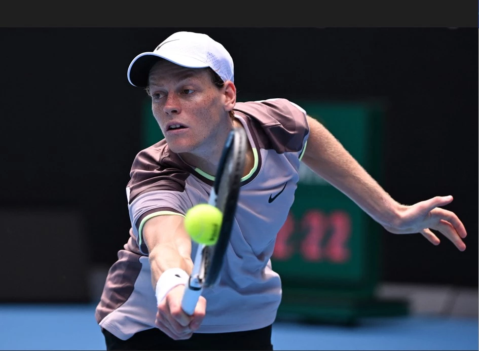 Sinner opens Australian Open account with straight-sets win