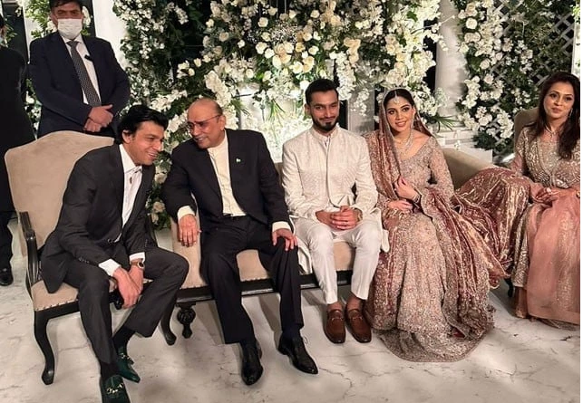 Asif Zardari attends wedding ceremony of Faisal Vawda’s daughter