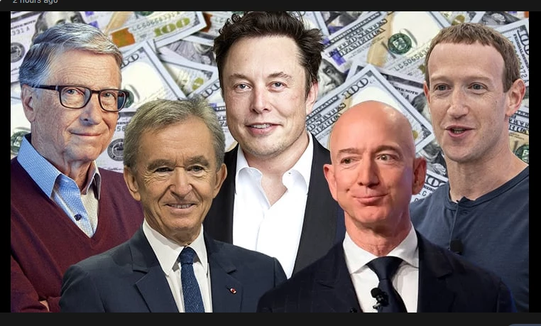 World's richest five men double fortune since 2020