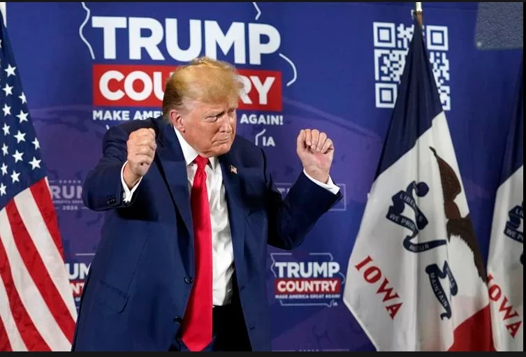 Trump passes major US election test with easy win in Iowa