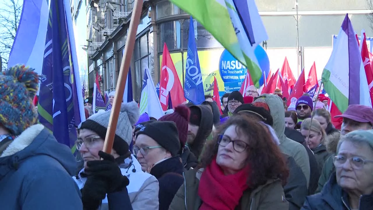 Public-sector strikes add to N Ireland's political crisis