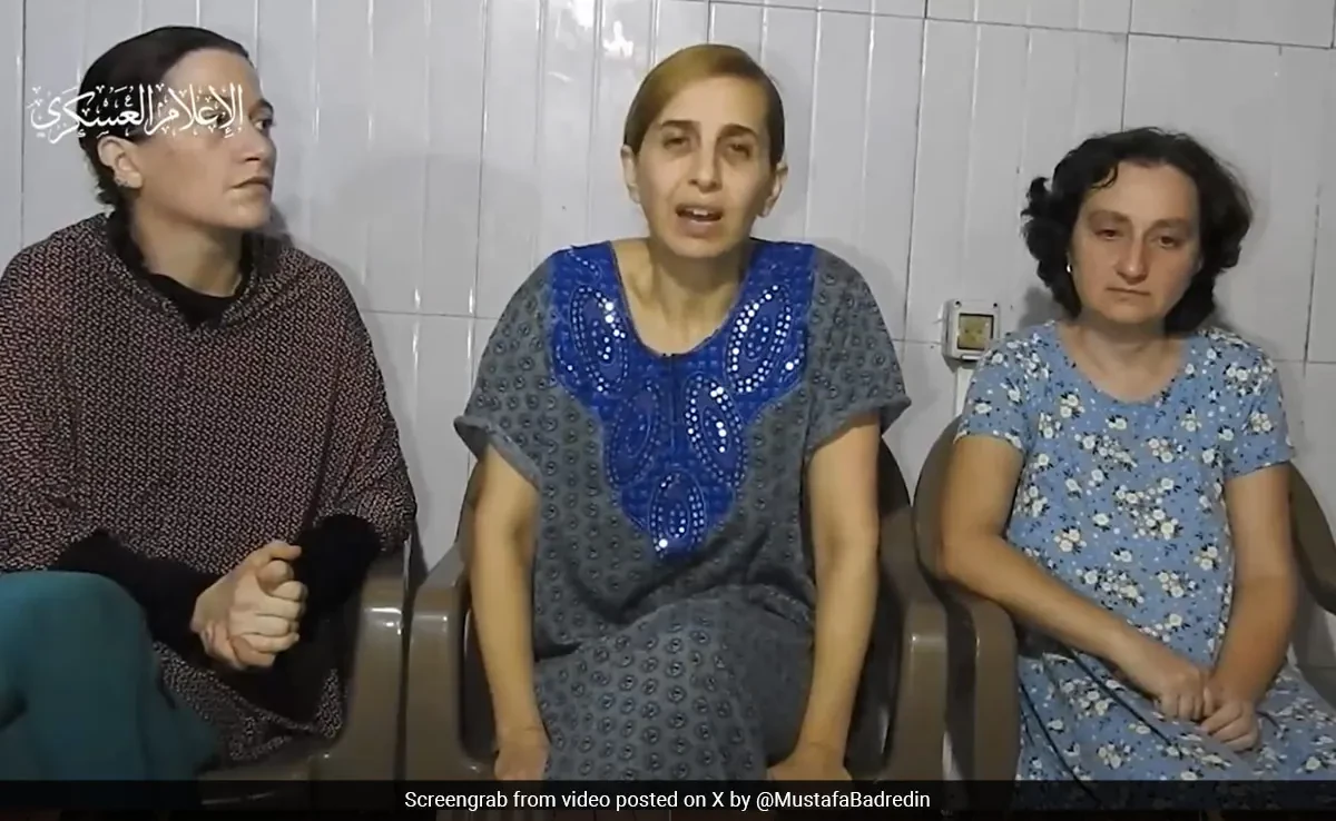 Hamas releases video of three Israeli women hostages held in Gaza