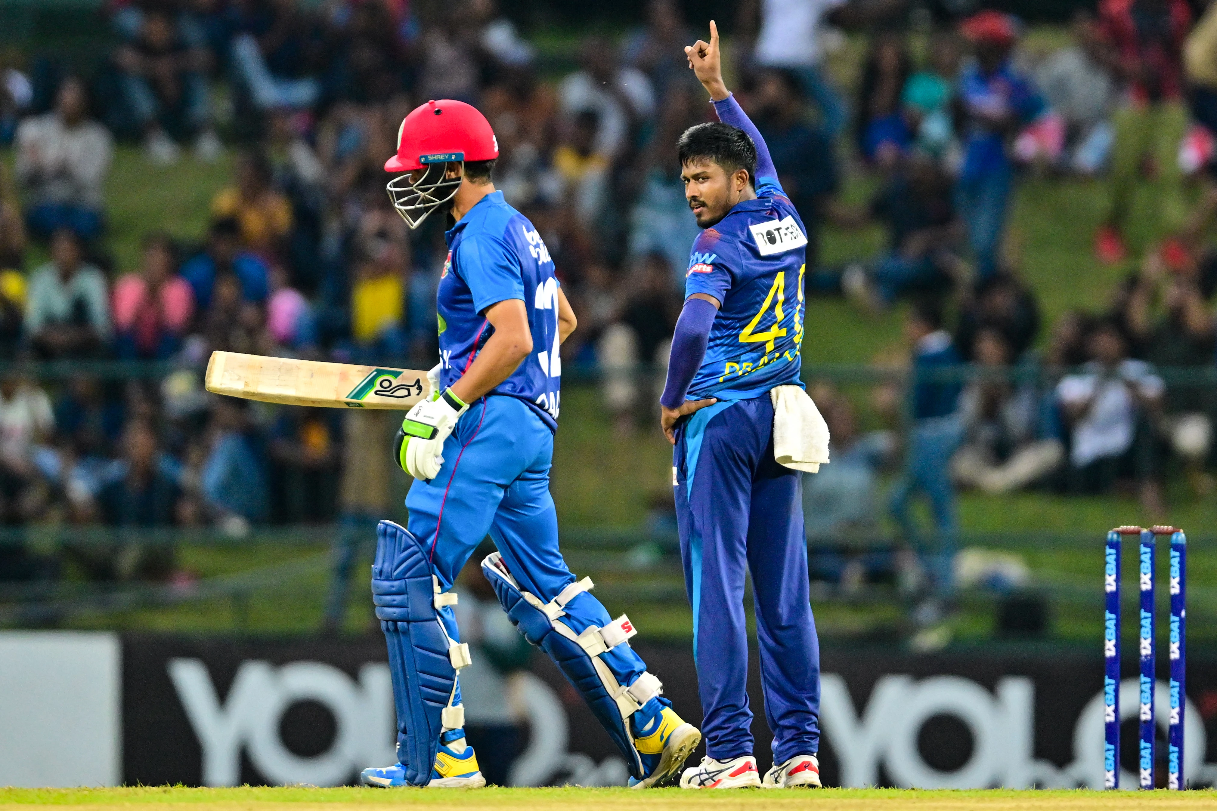 Sri Lanka bowl out Afghanistan for 266 in third ODI