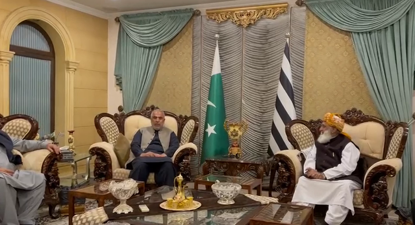 PTI team meets JUI chief to 'muster support for PM candidate'